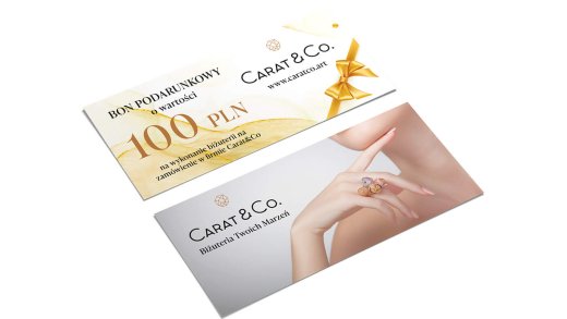 Realizacja materiałów reklamowych dla Carat & Co.